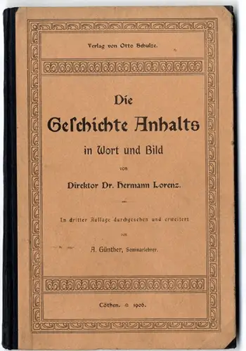 Herzogtum Sachsen Anhalt Adel Mittelalter Geschichte Heimatkunde 1906