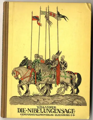 Deutsche Sagen Siegfried Nibelungen Lied Bilder Helmuth Skarbina Buch 1925