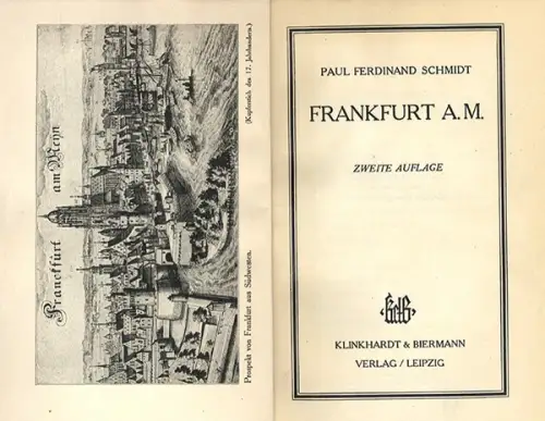 Hessen Frankfurt Main Stadt Geschichte Architektur Baukunst Epochen Buch 1927