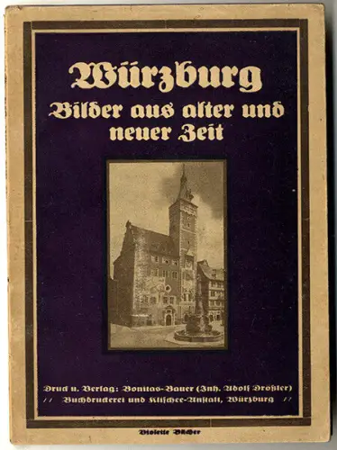 Bayern Main Franken Würzburg Stadt Geschichte Architektur Foto Bildband 1924