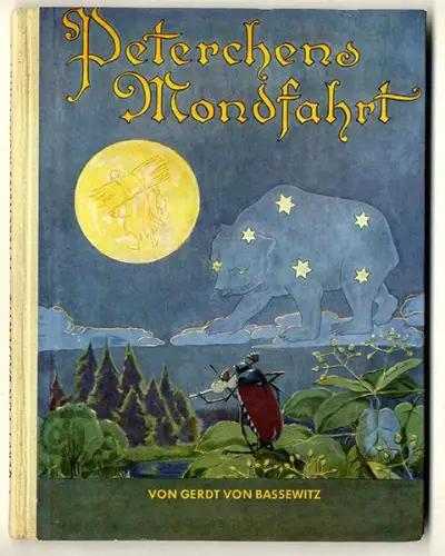 Altes Kinderbuch MärchenPeterchens Mondfahrt illustriert von Hans Baluschek 1956