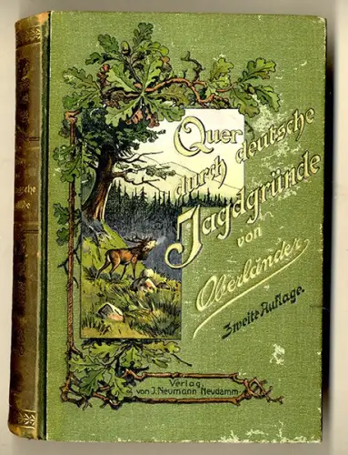 Wald Waidwerk Jäger Latein Jagd Gesellschaft Einladung Hunde Brauchtum Buch 1901