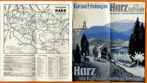Sachsen Anhalt Harz Kyffhäuser Brocken Artern Reklame Reise Werbeheft 1932
