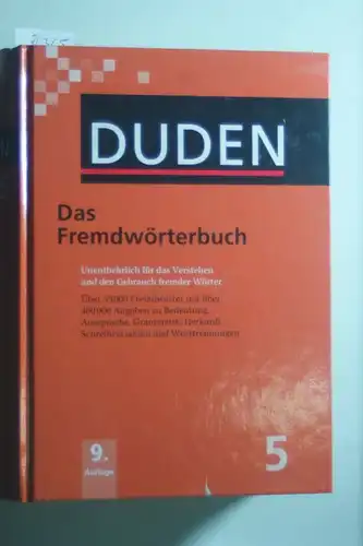 , Dudenredaktion: Das Fremdwörterbuch Duden Band 5