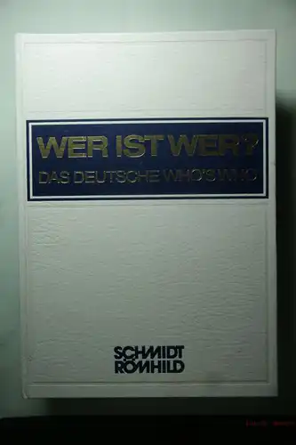Habel, Walter: Wer ist Wer? - Das Deutsche Who`s Who. 26. Ausgabe 1987/88