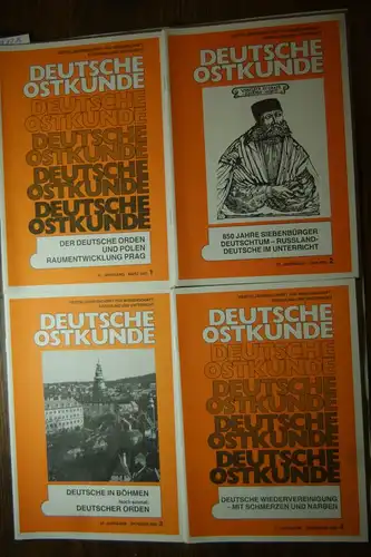 Deutsche Ostkunde: Deutsche Ostkunde. Vierteljahresschrift für Wissenschaft, Erziehung und Unterricht. 37. Jahrgang, Heft 1 - 4, 1991.