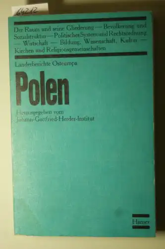 Gottfried Herder-Institut (Hrsg.), Johann: Polen. Länderberichte Osteuropa II