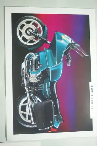 BMW: Infoblatt/Miniposter BMW R 100 RT aus den 1990igern