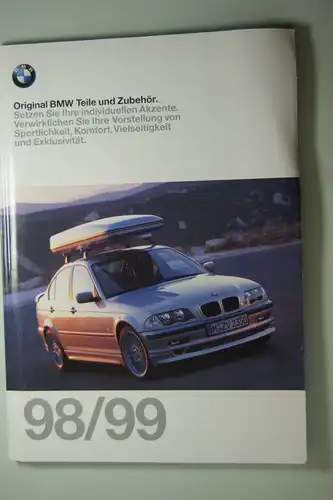 BMW: Original BMW Teile und Zubehör 125 Seiten Katalog 1998/99 mit Preisliste.