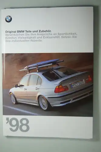 BMW: Original BMW Teile und Zubehör. 125 Seiten Katalog 1998 mit Preisliste.