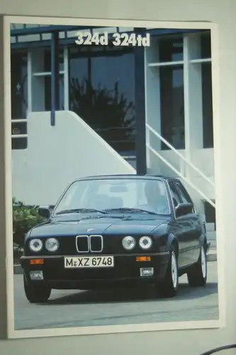 BMW: Prospekt BMW 324d 324 td 1987
