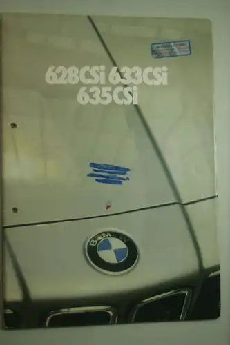BMW: Prospekt BMW 628CSi 633CSi 635 CSi 1981