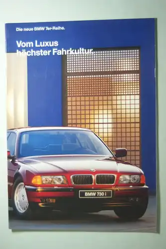 BMW: Prospekt Vom Luxus höchster Fahrkultur Die neu BWM 7er-Reihe 1994