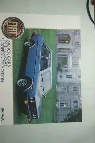 Fiat: Infoblatt Fiat BRAVA 2DR. 4DR. aus den 1970igern