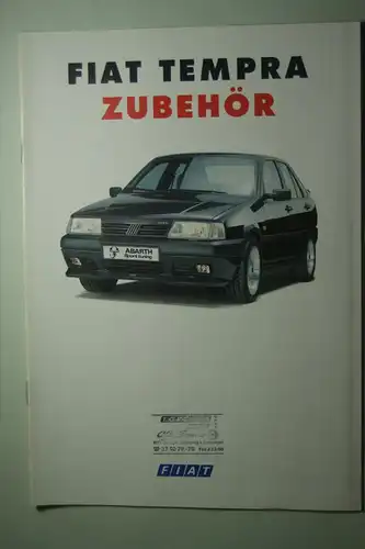 Fiat: Prospekt Fiat Tempra Zubehör 1993
