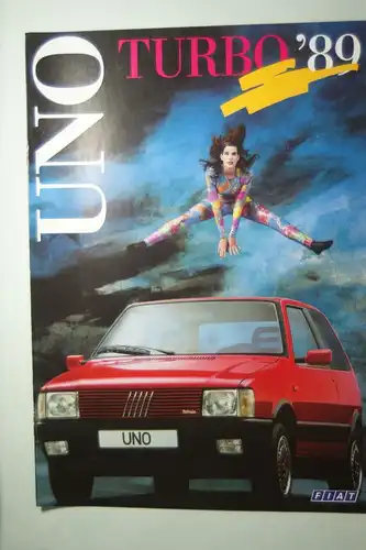 Fiat: Prospekt Fiat Uno Turbo 1989