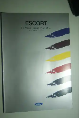 Ford: Faltblatt Ford Escort Farben und Polster 1/1996