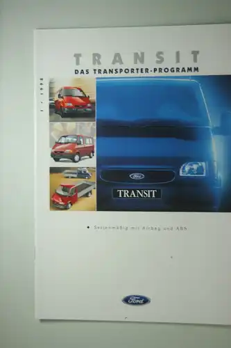 Ford: Prospekt Ford Transit Das Transport-Programm 01/98