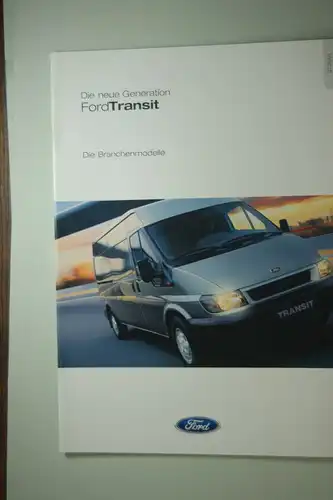 Ford: Prospekt Ford Transit Die Branchenmodelle 01.2001