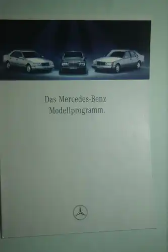 Mercedes-Benz: 8 Seiten-Prospekt Mercedes-Benz Modellprogramm 06/1993
