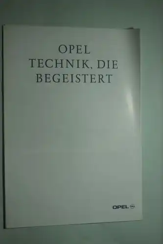 Opel: Faltblatt Opel Technik, die begeistert 08/1993