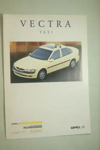 Opel: Faltblatt Opel Vectra Taxi 02/1996