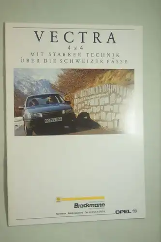 Opel: Prospekt Opel Vectra 4x4 08/1991