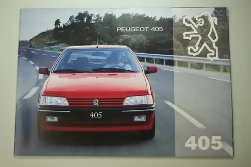 Peugeot: Prospekt Peugeot 405 querformat aus den 1990igern