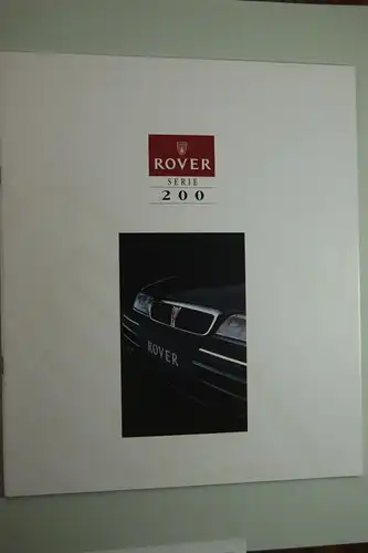Rover: Prospekt Rover Serie 200
