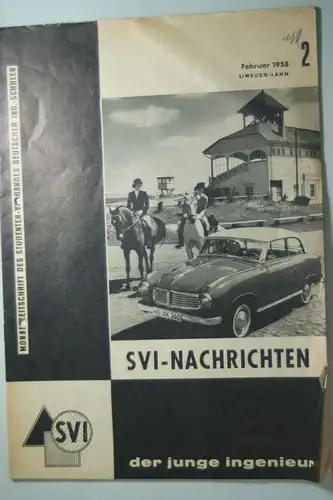 Studenten-Verbandes: Monatszeitschrift des Studenten-Verbandes Deutscher Ing-Schulen 02/1958