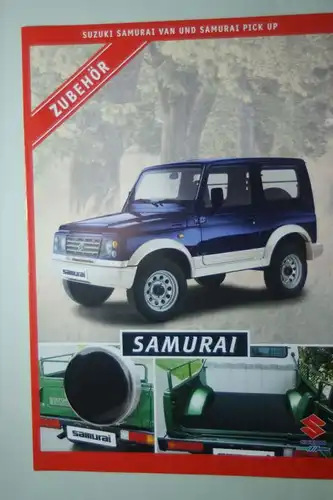 Suzuki: Zubehör Suzuki Samurai Van und Pick Up 1999