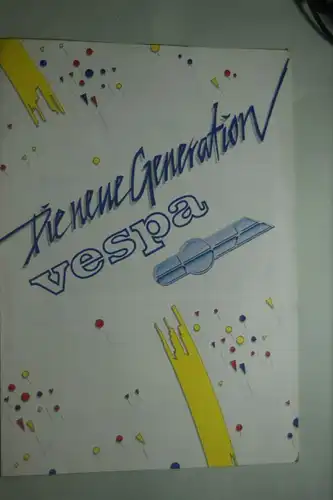 Vespa: Faltblatt Vespa Die neue Generation 1988
