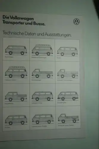 VW: Die Volkswagen Transporter und Busse Technische Daten und Ausstattungen 07/1987