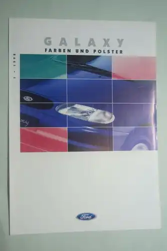 Ford: Faltblatt Ford Galaxy Farben und Polster I/1998