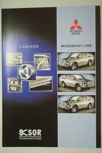 Mitsubishi: Prospekt Mitsubishi L200 Zubehör 1996