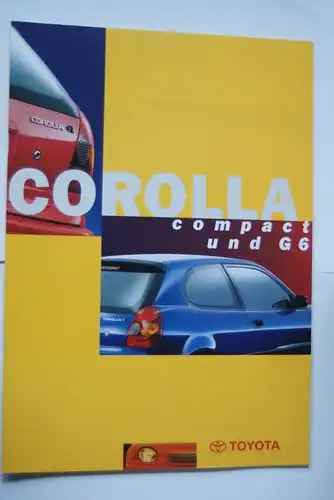 Toyota: Prospekt Toyota Corolla Compact und G6 07/1997