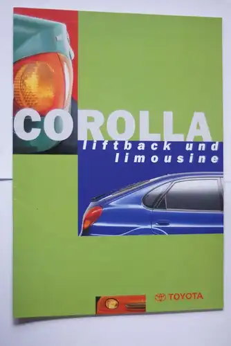 Toyota: Prospekt Toyota Corolla Liftback und Limousine 07/1997