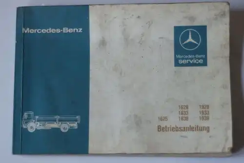 , Mercedes-Benz: Mercedes-Benz Service Betriebsanleitung 162516281633163819221928193319361938