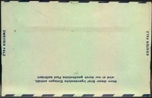 1949: 100 Pfg. Luftpostleichtbrief adressiert nach USA, gestempelt (1) BELRIN-NEUKÖLLN 1. Ohne Inhalt.
