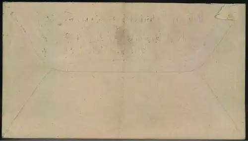 1917, 7 Kop. Romanow-Umschlag per Deutsche Feldpost nach Greiz. Sog. ""Beuteumschlag""