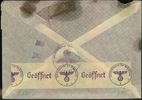 Auflösung Briefe Sammlung Drittes Reich ; WUPPERTAL - ELBERFELD