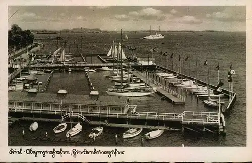 1936, KIEL Olympiahafen - AK ungebraucht
