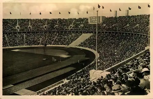 1936, Reichssportfeld  "Deutsche Kampbahn" (Olympiastadion - AK ungebraucht