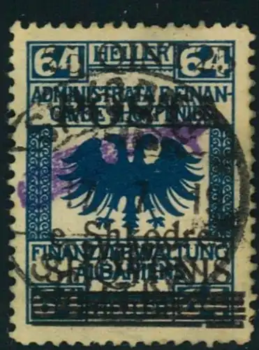 1919, definitive 25 Quint on 64 H, eagle type II used - Michel No. 50 I b, cv 500,-