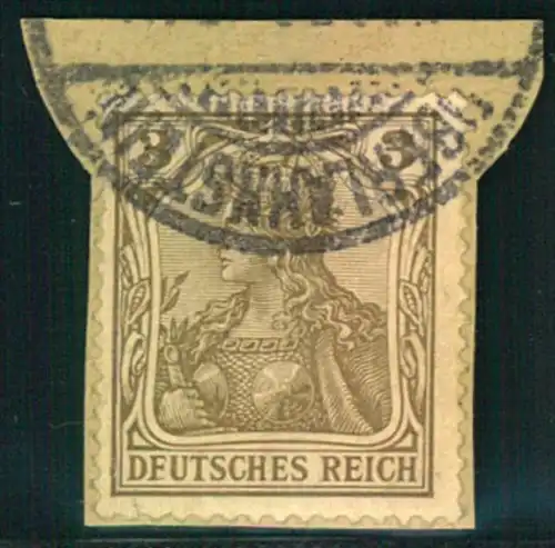 "DFUTSCHES REICH", Plattenfehler auf 3 Pfg. Germania - (Mi-Nr. 69 I - 55,00)