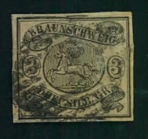 1862, 3 Sgr. Vollrandig, repariert. Schöner Lückenfüller (Mi. 280,-)