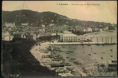 1915, HOPITAL HOTEL CARLTON, Cannes poste militaire