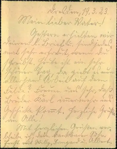 1923, interessant frankierter Kartenbrief per Einschreiben ab RADBEUL OBERLÖSSNITZ nach Obercunewalde