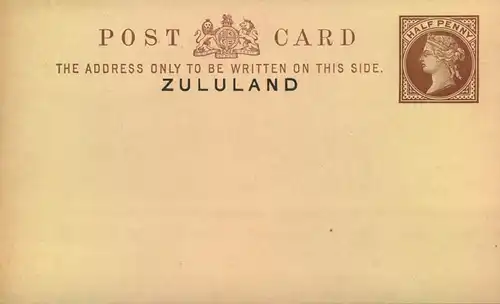 Half Penny postal stationery card unused