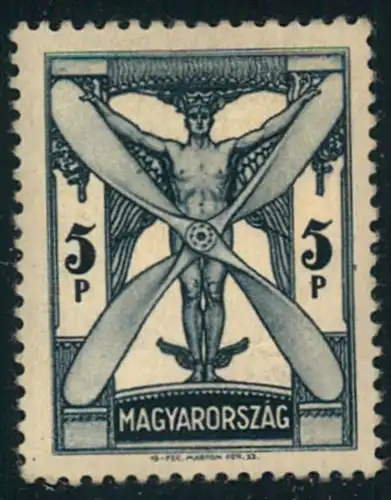 1933, 5 P. Flugpost-Höchstwert postfrisch. 5 P airmail highest value mnh